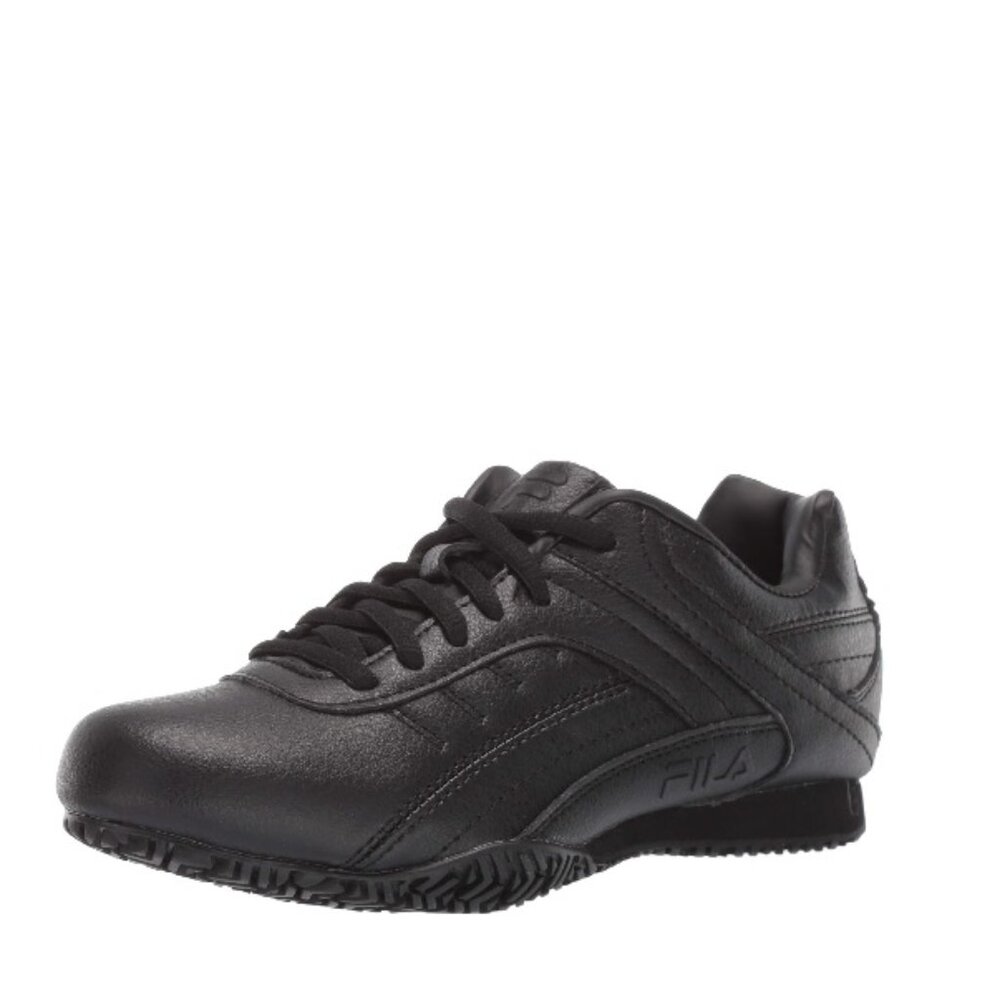 Fila Elleray 5 Slip Resistant Memory Foam Black Sneaker Work Shoes Size 11 NWT